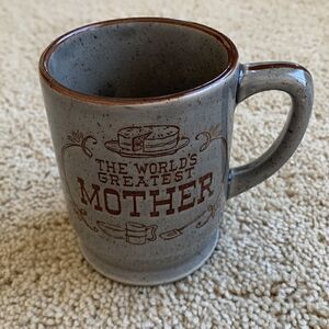 Vintage‎ ceramic coffee mug handmade - The World’s Greatest Mother Mothers Day